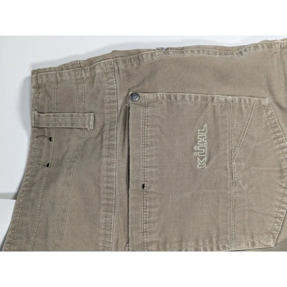 KÜHL Crag Series Outdoor Hiking Work Pants Khaki Stretch Utility 36x30